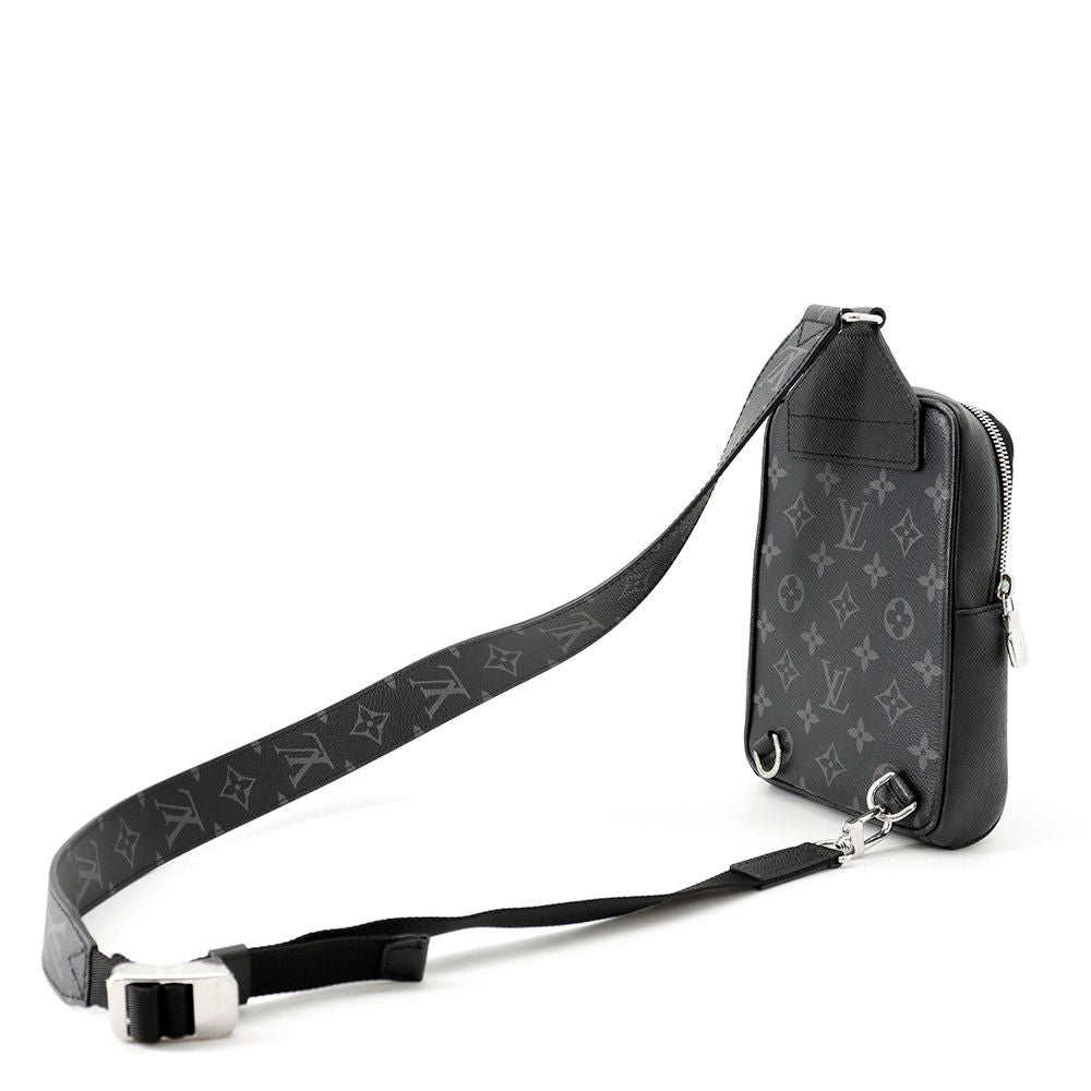 Louis Vuitton Belt Bag Monogram Eclipse Taiga Outdoor Black Taigarama — view 2