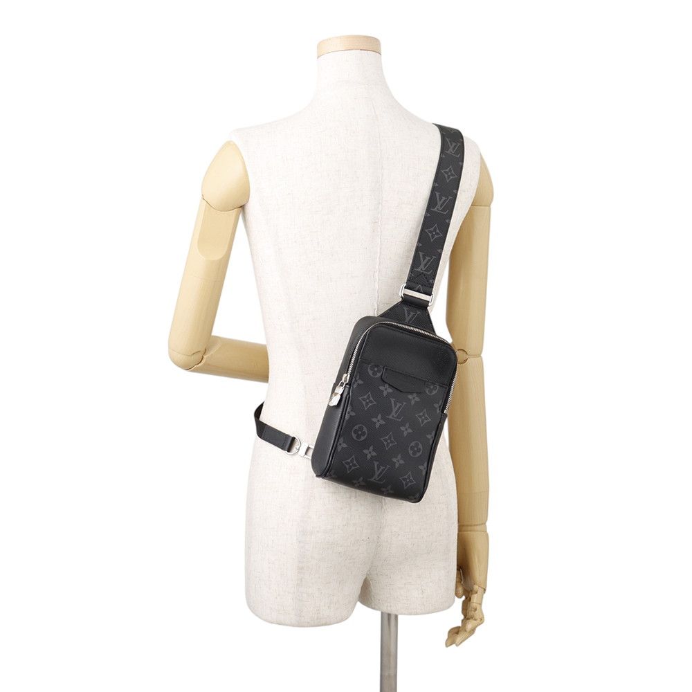 Louis Vuitton Belt Bag Monogram Eclipse Taiga Outdoor Black Taigarama — view 5
