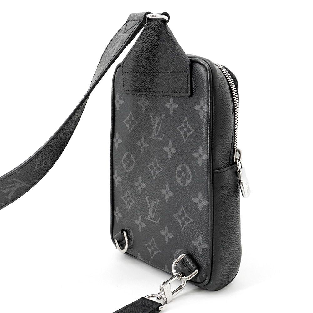 Louis Vuitton Belt Bag Monogram Eclipse Taiga Outdoor Black Taigarama — view 3