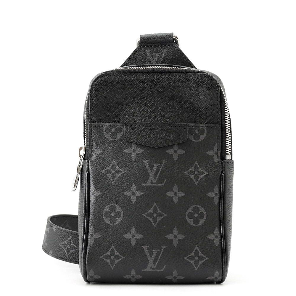 Louis Vuitton Belt Bag Monogram Eclipse Taiga Outdoor Black Taigarama