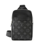 Louis Vuitton Belt Bag Monogram Eclipse Taiga Outdoor Black Taigarama