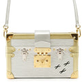 Louis Vuitton Shoulder Bag Epi Metallic Petite 2-Way Clutch