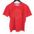 Hermes Vintage les Tuileries Roulis Short Sleeve T-Shirt L Red Print