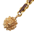 Chanel Chain Belt Lion Motif Gold Plated Leather — view 2