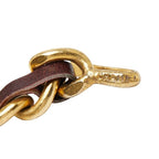Chanel Chain Belt Lion Motif Gold Plated Leather — view 4