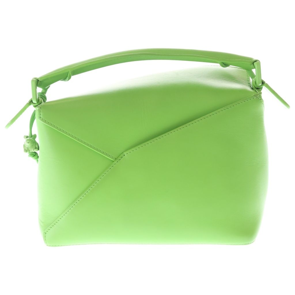 Loewe Puzzle Edge Small 2-Way Shoulder Bag Green Leather Gold — view 2