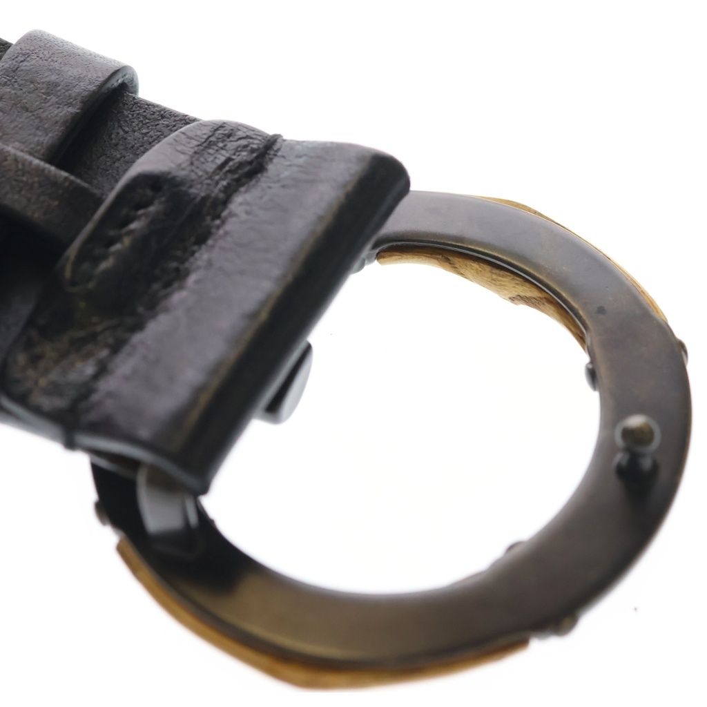 Gucci Bamboo-g Logo Leather Belt Black Brown — view 6