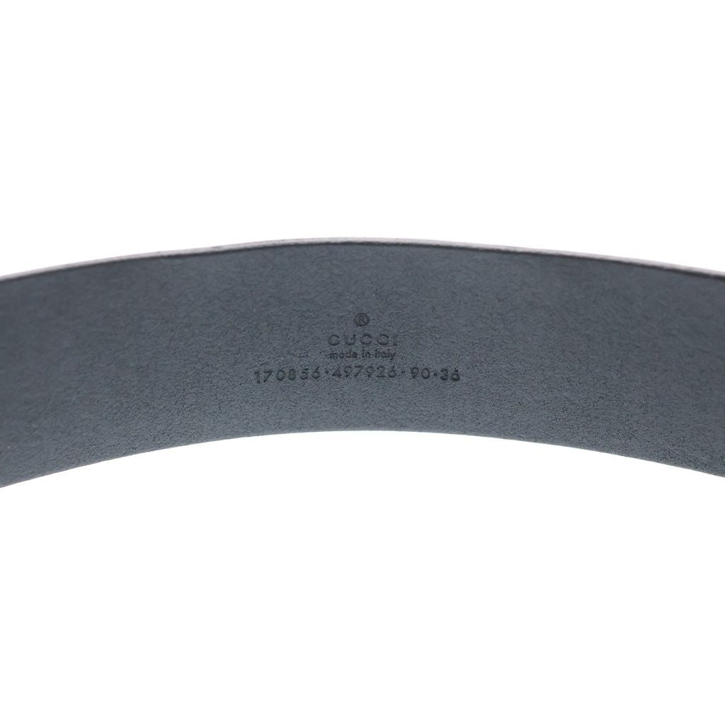 Gucci Bamboo-g Logo Leather Belt Black Brown — view 5