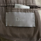 Dior Homme Wool Cashmere Wrap Coat Beige — view 7
