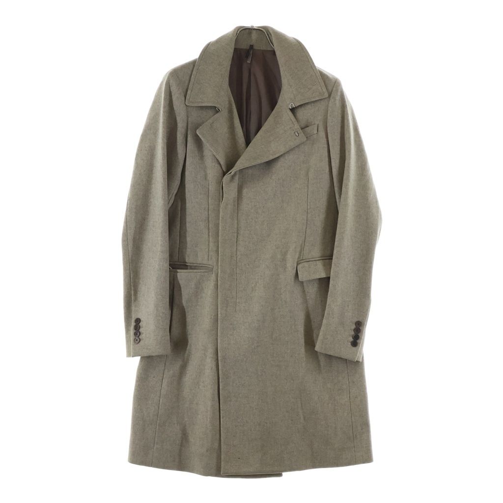 Dior Homme Wool Cashmere Wrap Coat Beige