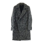 Dior Edith Slimane Era Wool Boucle Coat Gray