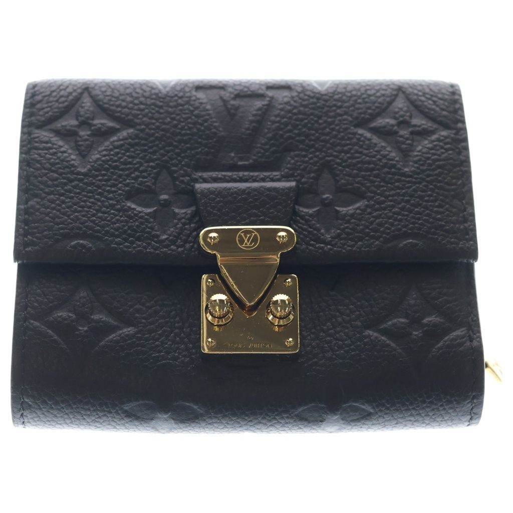 Louis Vuitton Monogram Empreinte Portefeuille Metis Compact Wallet Trifold Noir