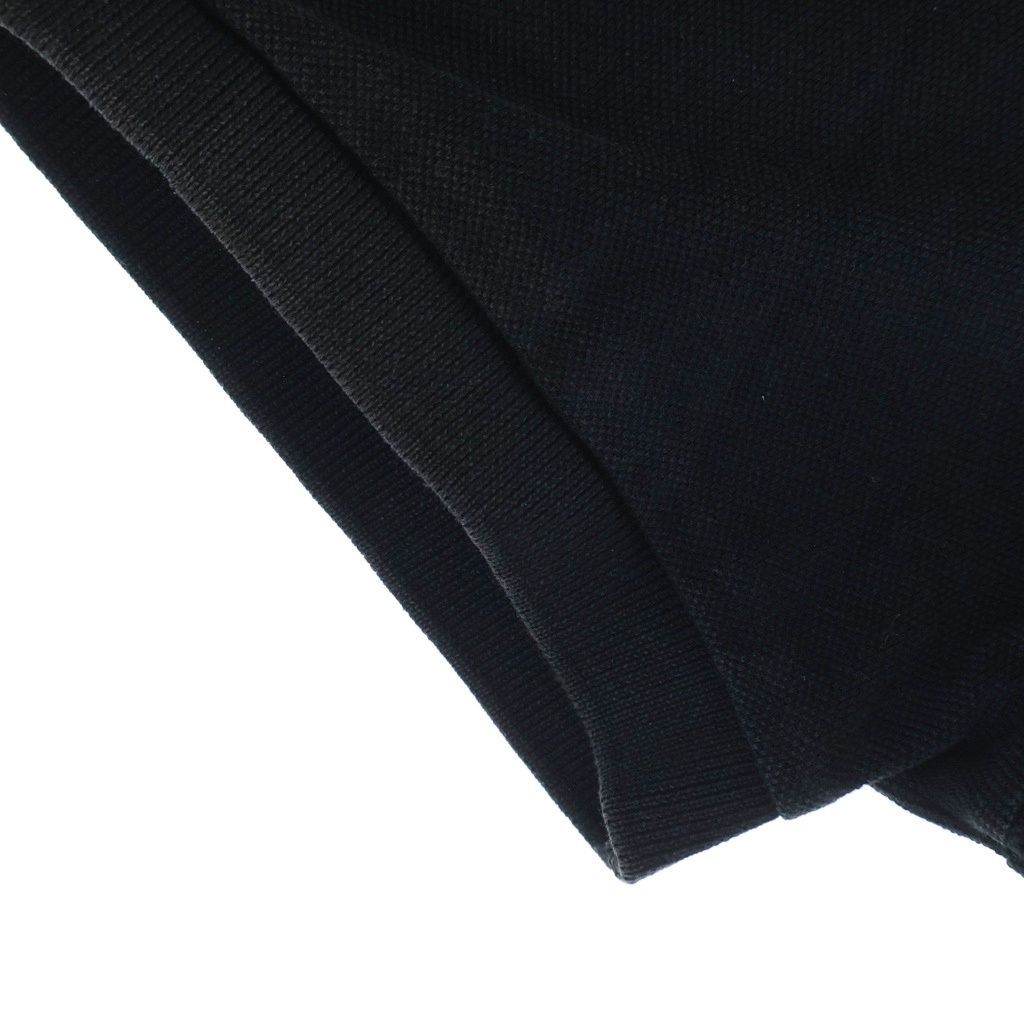 Dior CD Icon Polo Shirt CD Logo Embroidery Short Sleeve Black — view 4