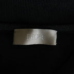 Dior CD Icon Polo Shirt CD Logo Embroidery Short Sleeve Black — view 7