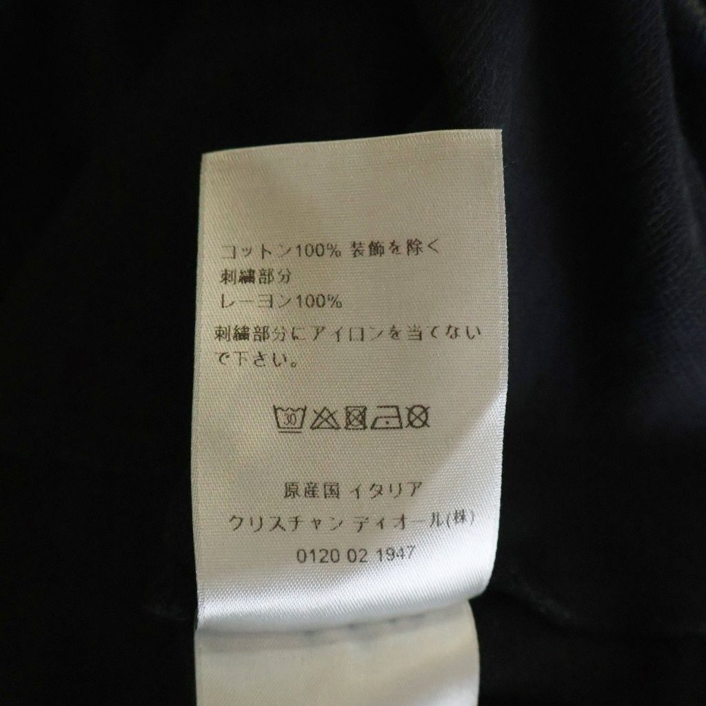 Dior CD Icon Polo Shirt CD Logo Embroidery Short Sleeve Black — view 8