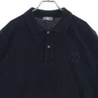 Dior CD Icon Polo Shirt CD Logo Embroidery Short Sleeve Black — view 3