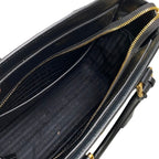 Prada Saffiano 2-Way Handbag Hand Bag Black Galla — view 7