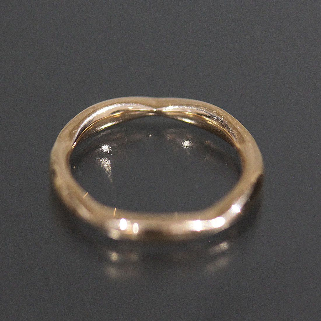 Chanel Camellia Half Eternity Diamond Ring 18K Pink Gold — view 4