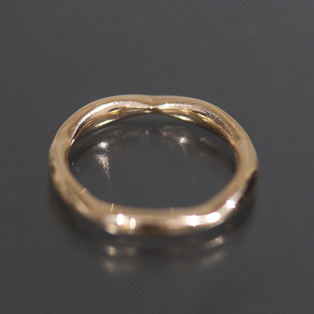 Chanel Camellia Half Eternity Diamond Ring 18K Pink Gold — view 4