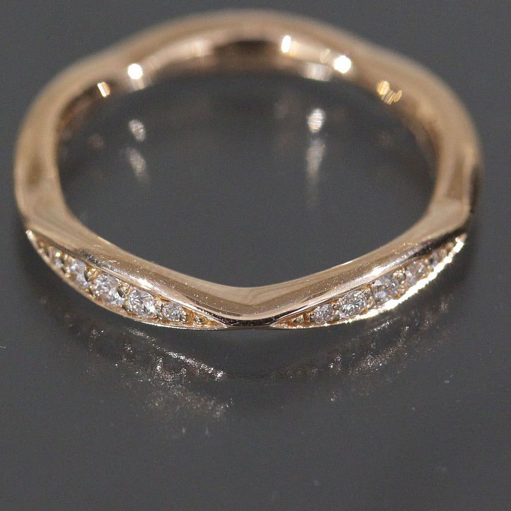 Chanel Camellia Half Eternity Diamond Ring 18K Pink Gold — view 3
