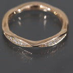 Chanel Camellia Half Eternity Diamond Ring 18K Pink Gold — view 3