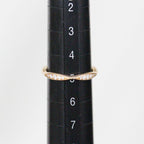 Chanel Camellia Half Eternity Diamond Ring 18K Pink Gold — view 8