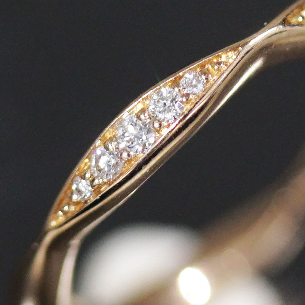 Chanel Camellia Half Eternity Diamond Ring 18K Pink Gold — view 2