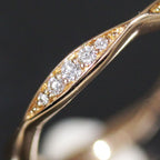 Chanel Camellia Half Eternity Diamond Ring 18K Pink Gold — view 2