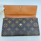 Louis Vuitton Monogram Pochette Porte-Monnaie Credit Brown Coin Purse — view 6