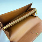 Louis Vuitton Monogram Pochette Porte-Monnaie Credit Brown Coin Purse — view 4