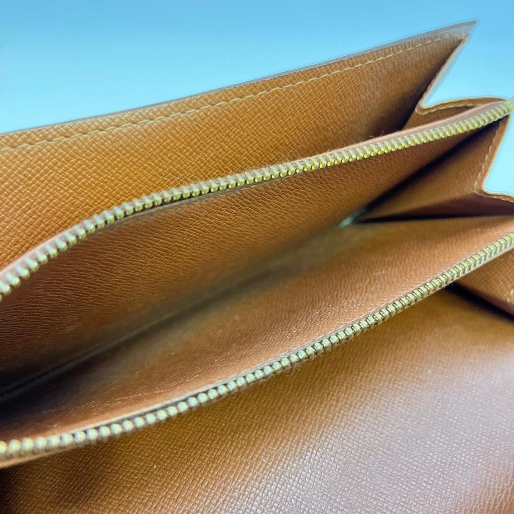 Louis Vuitton Monogram Pochette Porte-Monnaie Credit Brown Coin Purse — view 5