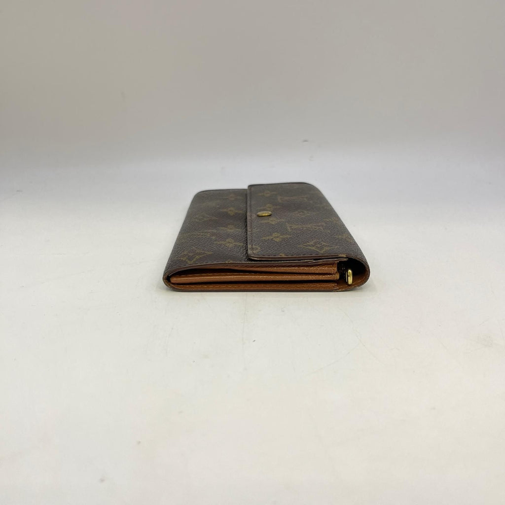 Louis Vuitton Monogram Pochette Porte-Monnaie Credit Brown Coin Purse — view 3