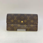 Louis Vuitton Monogram Pochette Porte-Monnaie Credit Brown Coin Purse