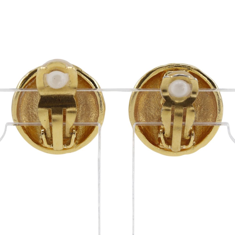 Chanel 96A CC Logo Vintage Gold Plated Earrings — view 3