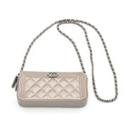 Chanel Wallet Gold Silver CC Logo Boy Chain Shoulder Bag — view 2