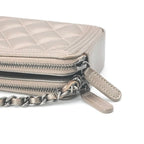 Chanel Wallet Gold Silver CC Logo Boy Chain Shoulder Bag — view 4