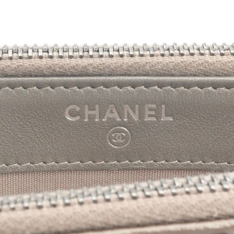 Chanel Wallet Gold Silver CC Logo Boy Chain Shoulder Bag — view 6
