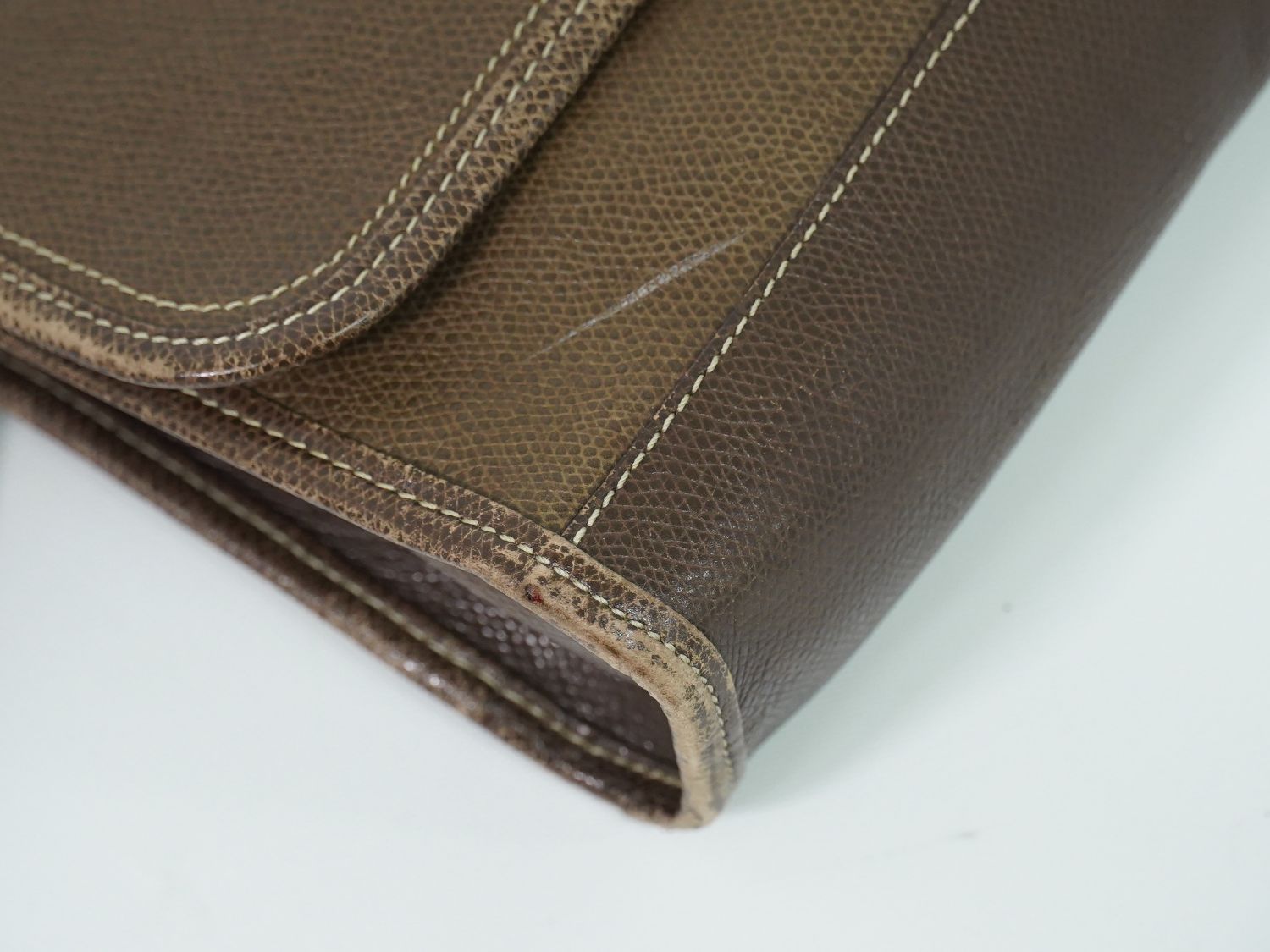 Loewe Anagram Shoulder Bag Pochette Leather Brown — view 7