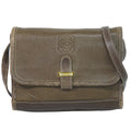 Loewe Anagram Shoulder Bag Pochette Leather Brown