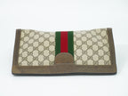 Gucci Vintage Sherry Line GG Supreme Clutch Beige Brown — view 5