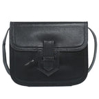 Saint Laurent YSL Leather Shoulder Bag Black