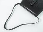 Saint Laurent YSL Leather Shoulder Bag Black — view 4
