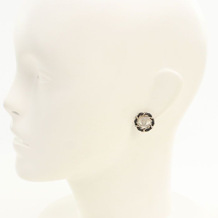 Chanel CC Logo Earrings Metal — view 6