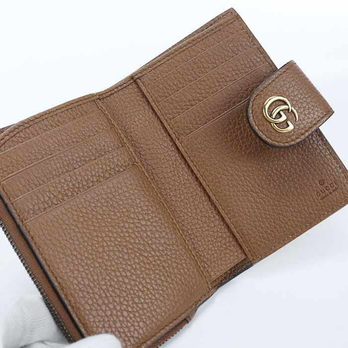 Gucci Compact Wallet with Bamboo Double Aabxm Bifold Leather — view 3