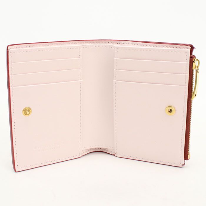Bottega Veneta Maxi Intrecciato Bifold Wallet Lambskin — view 3