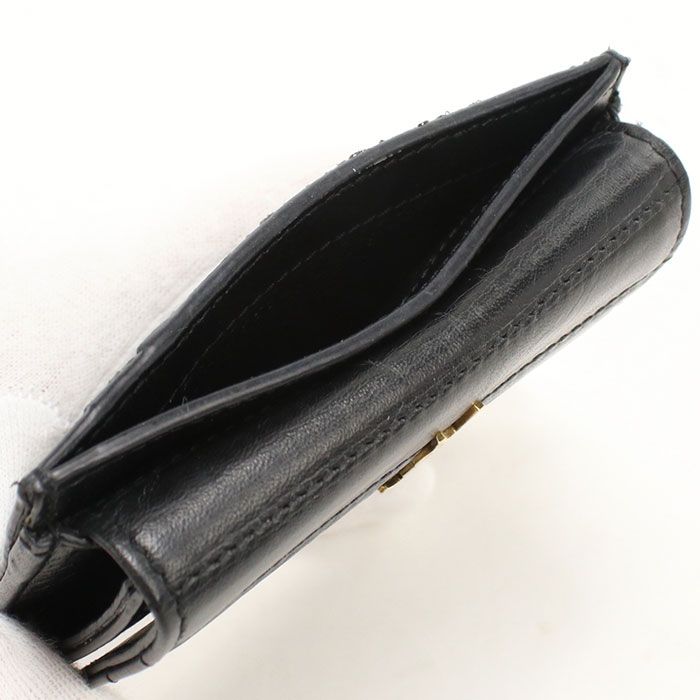 Saint Laurent Fragment Case Card Coin Calfskin — view 4