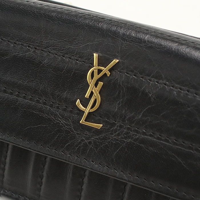 Saint Laurent Fragment Case Card Coin Calfskin — view 3