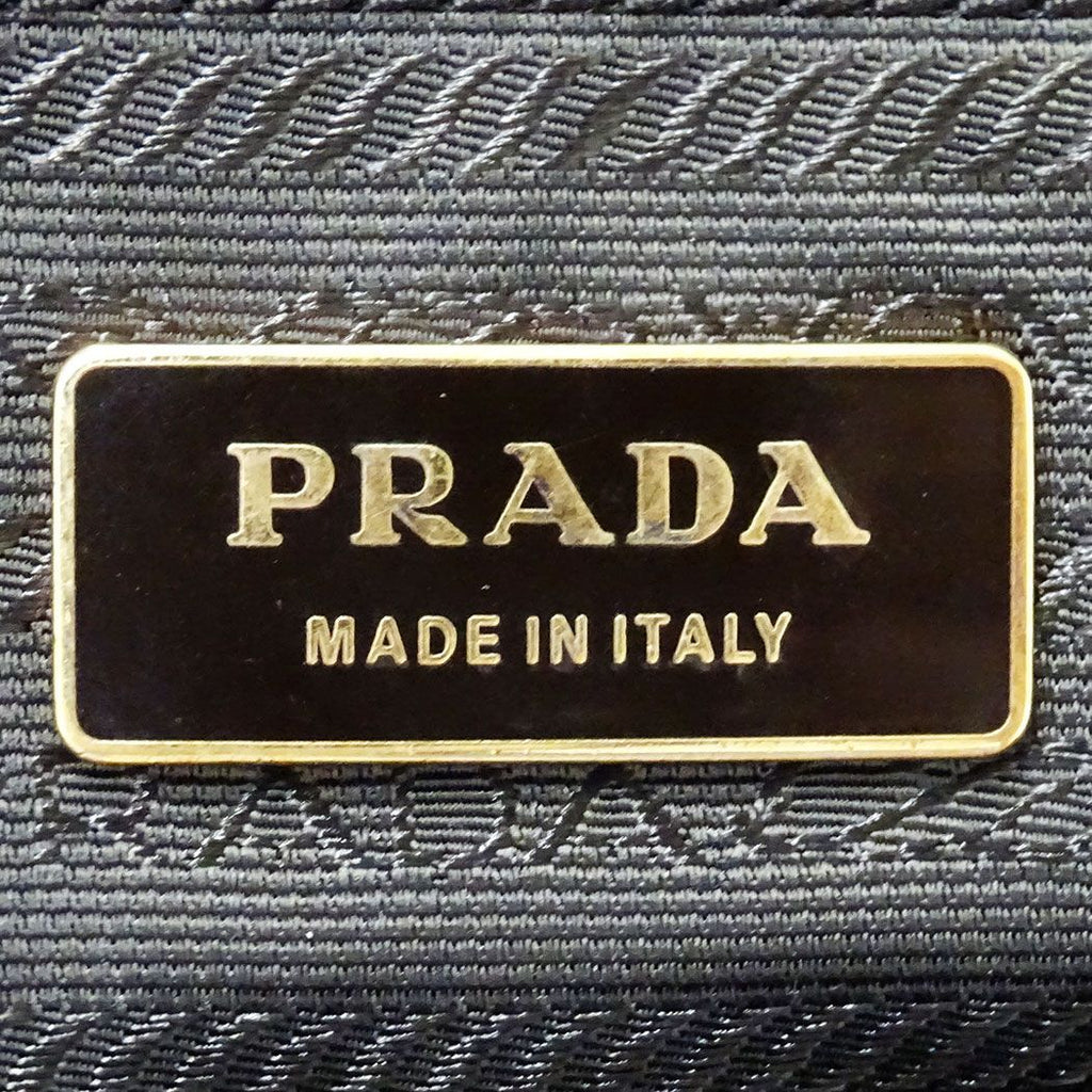 Prada Bag Handbag Nylon Dark Brown Handle Simple Going Out Everyday — view 6