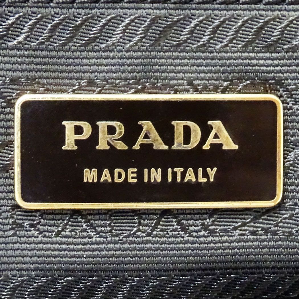 Prada Bag Handbag Nylon Dark Brown Handle Simple Going Out Everyday — view 6