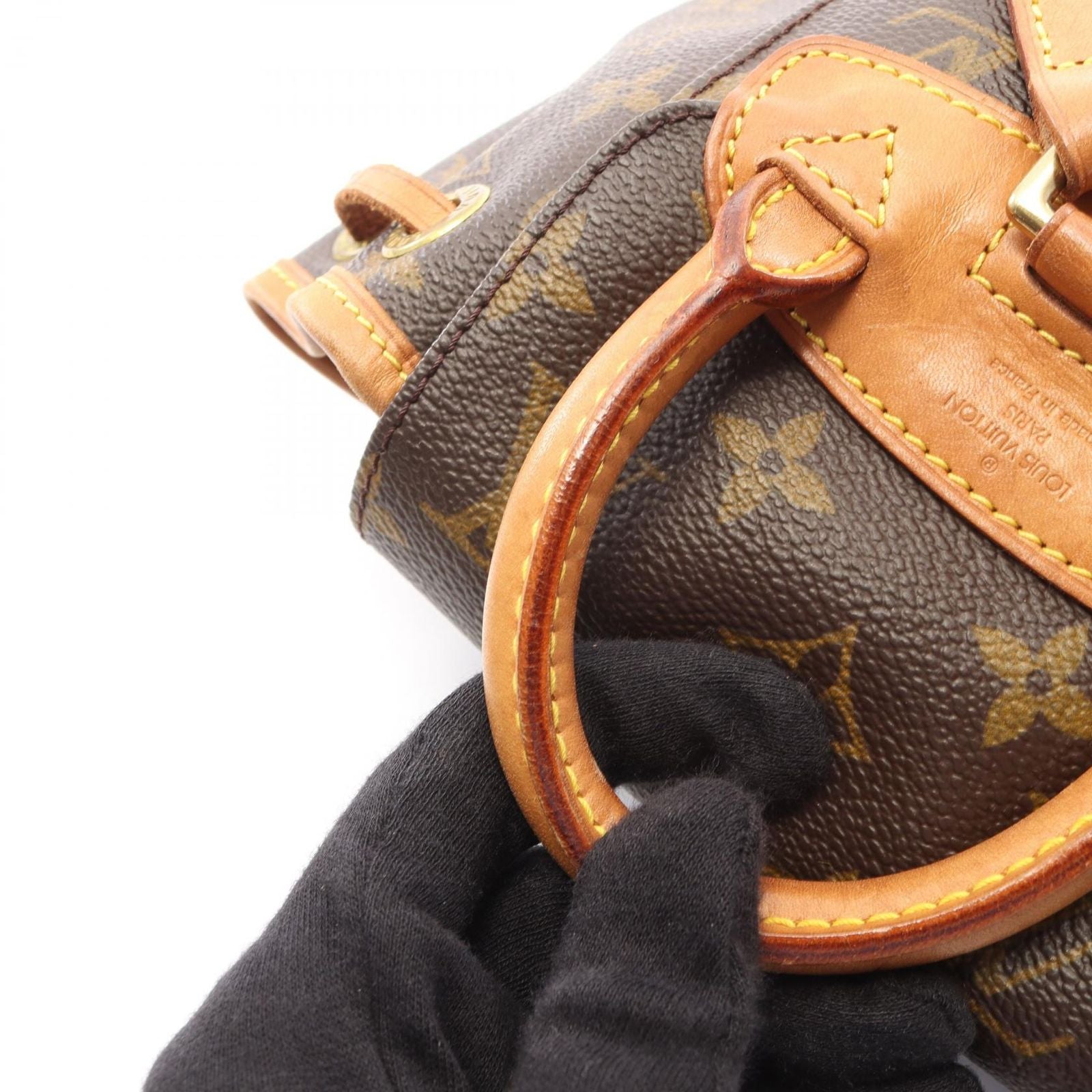 Louis Vuitton Backpack Mini Montsouris Monogram Canvas Leather — view 8